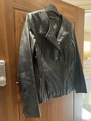 Buy Principles Size 10 UK Leather Women’s Jacket Dark Green • 12£