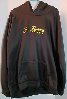 Buy Riot Society Men's Hoodie Black Be Happy Size XXL • 32.56£