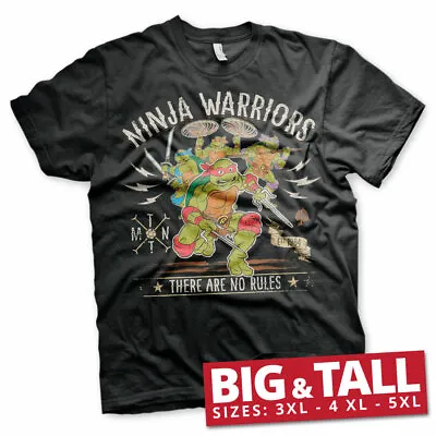 Buy Licensed Teenage Mutant Ninja Turtles - No Rules BIG & TALL 3XL,4XL,5XL T-Shirt • 20.89£
