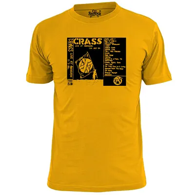 Buy Mens Crass Aberdare Gig Poster Punk T Shirt Anarchy • 9.99£
