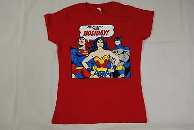 Buy Wonder Woman Comic Strip Hero This Holiday Ladies Skinny T Shirt New Official  • 8.99£