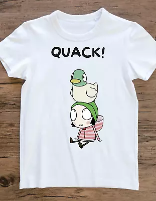 Buy Sarah And Duck T-shirt Black And White Girls/boys And Adults • 8.99£
