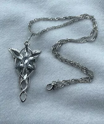 Buy Lord Of The Rings Arwens Evenstar Pendant & Necklace Brand New Elven Jewelry • 12.54£