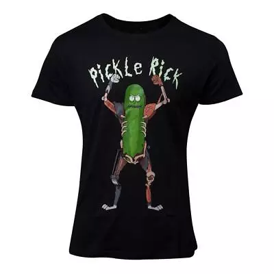 Buy RICK AND MORTY Male Pickle Rick T-Shirt, Small, Black (TS672408RMT-S) • 16.59£