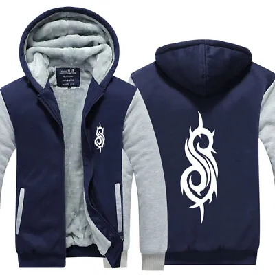 Buy Men's Slipknot Hoodie Fleece Hooded Coat Winter Zipper Jacket Warm Sweatshirt • 40.79£
