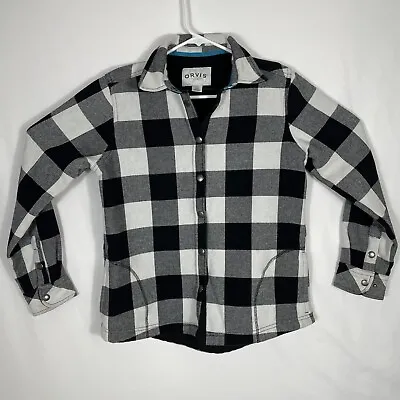 Buy Orvis Women's Pinnacle Fleece Lined Flannel Shirt Jacket Shacket Checkers Size S • 27.40£
