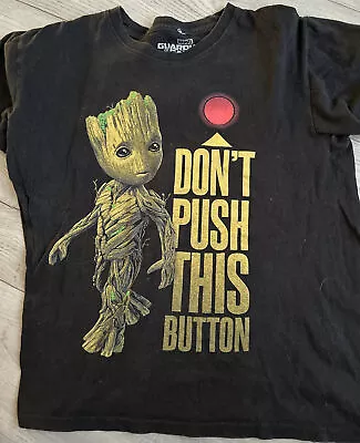 Buy Guardians Of The Galaxy Groot T-shirt Well Used Black Size Medium • 3£