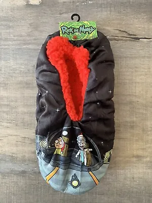 Buy Rick And Morty Christmas Space Cozy Slipper Socks Fuzzy Faux Men Size 6-12 NWT! • 21.73£