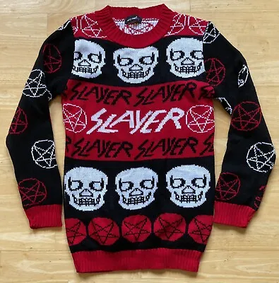 Buy XS 32  Inch Chest - Slayer Ugly Xmas Christmas Jumper Sweater Why Not? Rock Band • 39.99£