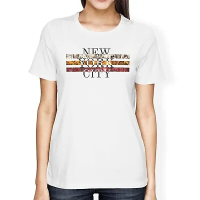Buy 1Tee Womens Loose Fit New York City Snake Print  T-Shirt • 8.99£