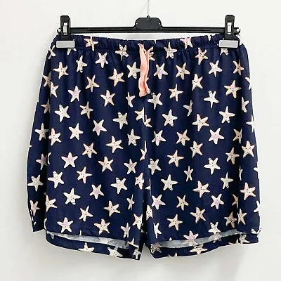 Buy City Chic Navy Star Fish PJ Shorts UK30/32 • 10£