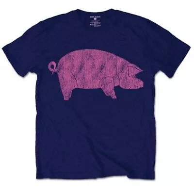 Buy Pink Floyd Animals Pig AWBDG Blue Official Tee T-Shirt Mens Unisex • 17.13£