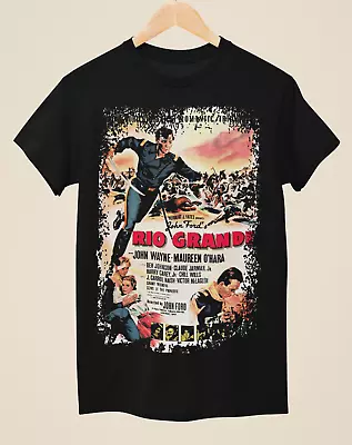 Buy Rio Grande - Western Movie Poster Inspired Unisex Black T-Shirt • 14.99£