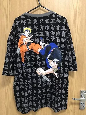 Buy Anime Naruto Tshirt RARE Black And Grey • 11.50£