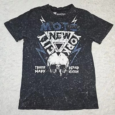 Buy Boys Tranquility Mayhem Moto New York City Graphic Print T-Shirt Size Large • 5.68£
