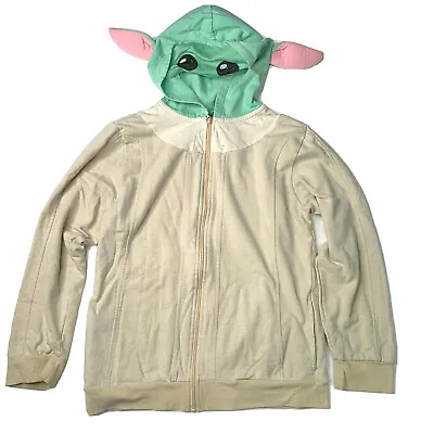 Buy Star Wars Grogu Baby Yoda Full-Zip Hoodie Youth XL Costume Disney Mandalorian • 12.48£