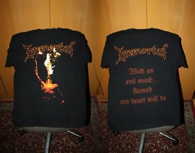 Buy Immortal - Evil Mind T Shirt L Darkthrone Mayhem Taake Satyricon Gorgoroth • 25.69£