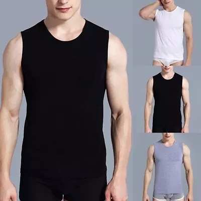 Buy Stay Stylish And Confident With This Plus Size Men's Clothing Tank Top • 12.82£