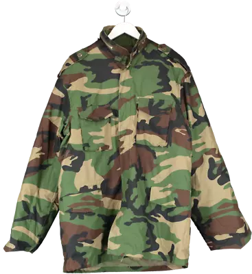 Buy Army Supply Green M65 Field Jacket With Detachable Liner Woodland Camo UK XXXL • 25£