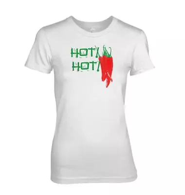 Buy Red Hot Chilli Peppers HOT HOT Beach & Holiday T-shirt Ladies All Sizes • 18.99£