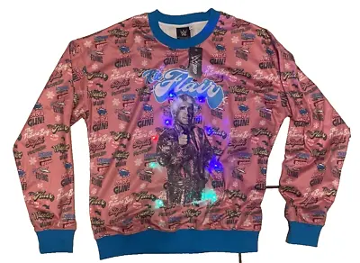 Buy WWE Wrestling Ric Flair Ugly Christmas Sweater Lights Up Jumper 2020  Size Med • 30£