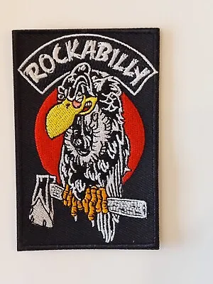 Buy Rockabilly Psychobilly Axe Stray Cats Cramps Meteors Sew  Iron On Patch New • 5£