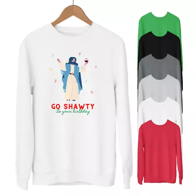 Buy Christmas Sweatshirt Jesus Go Shawty Birthday Printed Joke Xmas Sweater Jumper • 20.95£