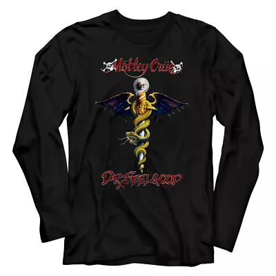 Buy Motley Crue Dr Feelgood Full Color Men's Long Sleeve T Shirt Metal Music Merch • 44.78£