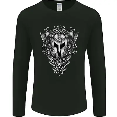 Buy Viking Helmet Valhalla Gym Training Top Mens Long Sleeve T-Shirt • 12.99£