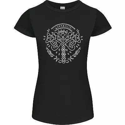 Buy Viking Yggdrasil Tree Norse Mythology Thor Womens Petite Cut T-Shirt • 9.99£