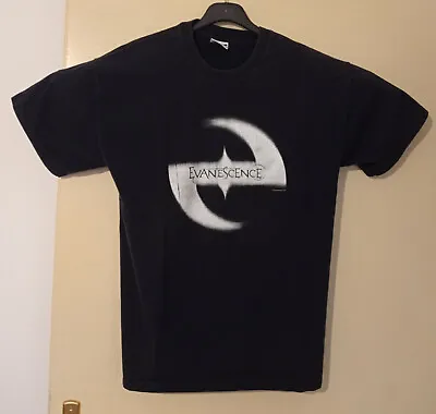 Buy EVANESCENCE T Shirt 2003 Rock Band Music Fruit Of The Loom Black L Size Rare Old • 58.80£