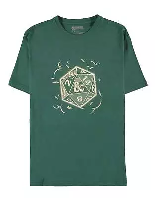 Buy Dungeons And Dragons T Shirt Dice Back Print Logo New Official Mens Green • 19.95£