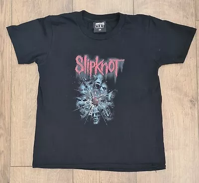 Buy Slipknot Childrens Girls Boys Black T-Shirt Shattered Glass, Size: 7-8 Years • 10£