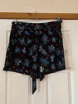 Buy New Disney Lilo & Stitch Floral Flippy Shorts Size Uk Xl Bnwt 1/2 Elasticated • 29.99£