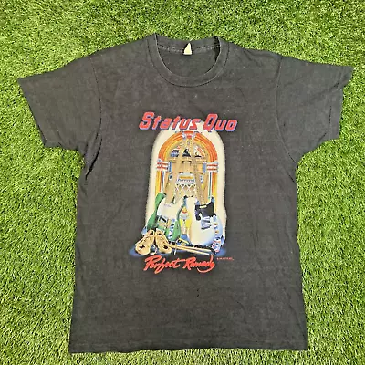 Buy Status Quo T Shirt Mens XL Vintage Perfect Remedy Tour 1989 80s Single Stitch • 37.79£