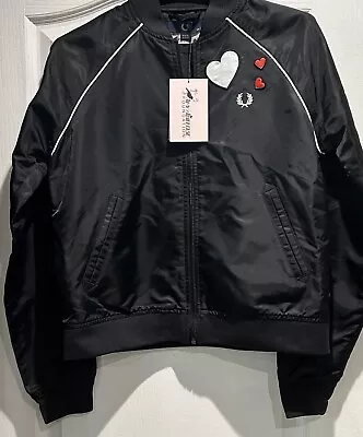Buy Fred Perry Heart Bomber Jacket New Size 12 • 69.99£