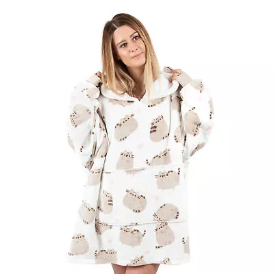 Buy Pusheen Womens/Ladies Oversized Hoodie Blanket NS7587 • 30.75£