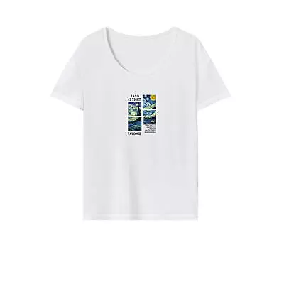 Buy Summer Classic Soft O-neck T-shirt Women Travel Valentine's Day Gift • 12.48£