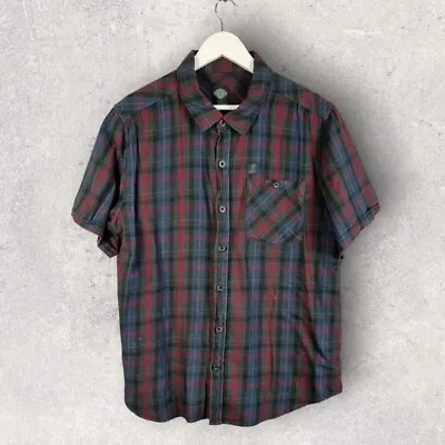 Buy Y2K Harley Davidson Rough Hewn Cotton Short Sleeve Flannel Shirt XL • 24.95£