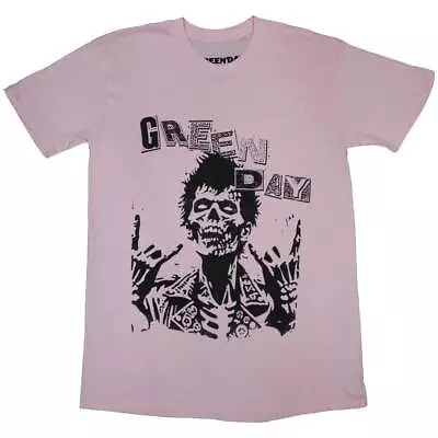 Buy Green Day 'Savior Zombie' Pink T Shirt - NEW • 15.49£