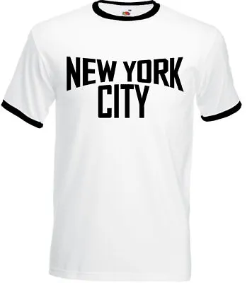 Buy NEW As Worn By John Lennon New York City Mens Ringer T-Shirt Imagine • 11.99£