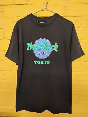 Buy VTG Hard Rock Cafe Tokyo Single Stitch T-Shirt Size Large Black 1980s • 29.96£