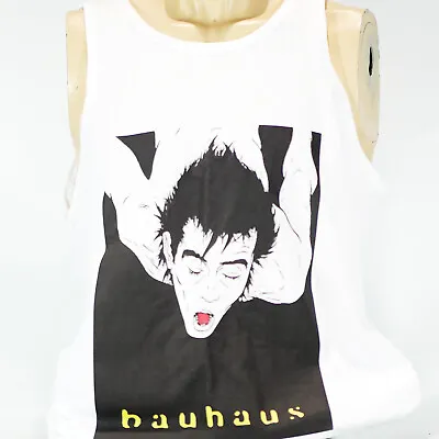Buy Bauhaus Goth Punk Rock T-shirt Sleeveless Vest Top White Unisex S-2XL • 14.99£
