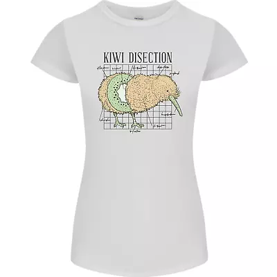 Buy Funny Kiwi Fruit Bird Dissection Womens Petite Cut T-Shirt • 10.49£
