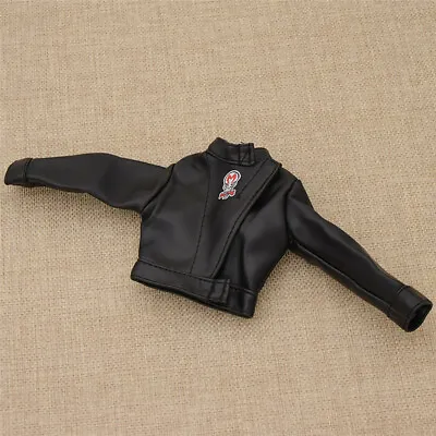 Buy 1/6 Scale Black Robbers JOKER Faux Leather Jacket Coat For 12  TOYS Male Figure • 3.50£