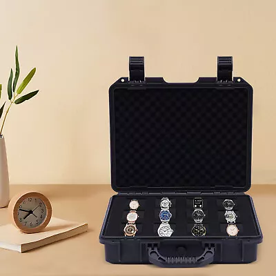 Buy 12-Slot Watch Travel Case Hard Shell Protection Organizer Jewelry Storage Box UK • 46.55£