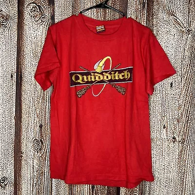 Buy Vintage Harry Potter 2000 Quidditch Youth Shirt Red Medium USA T26 • 23.67£