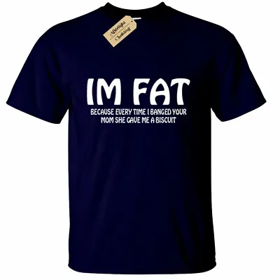 Buy Men's Funny T-Shirt | S To Plus Size | Your Mum Joke Fat Every Time Gave Cookie • 12.95£