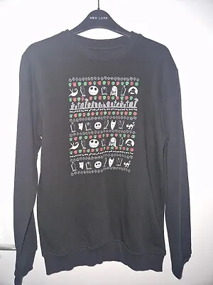 Buy Size Small Nightmare Before Christmas Festive Jumper Disney • 1.99£