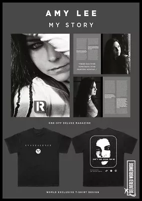 Buy Amy Lee: My Story Magazine + T-Shirt Pack Evanescence - Ladies XXL • 14.99£